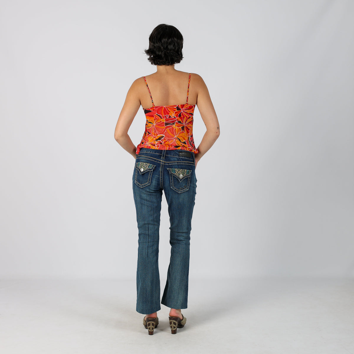Blue Y2K Seven7 Bootcut Jeans (S)