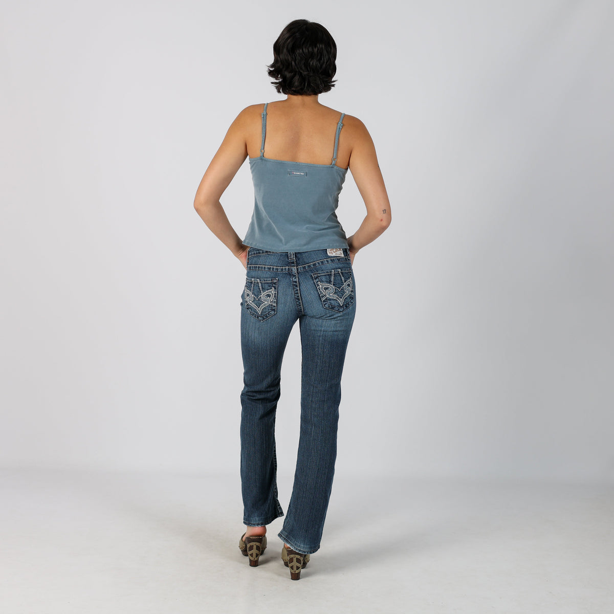 Blue Y2K Bootcut Jeans (XS)