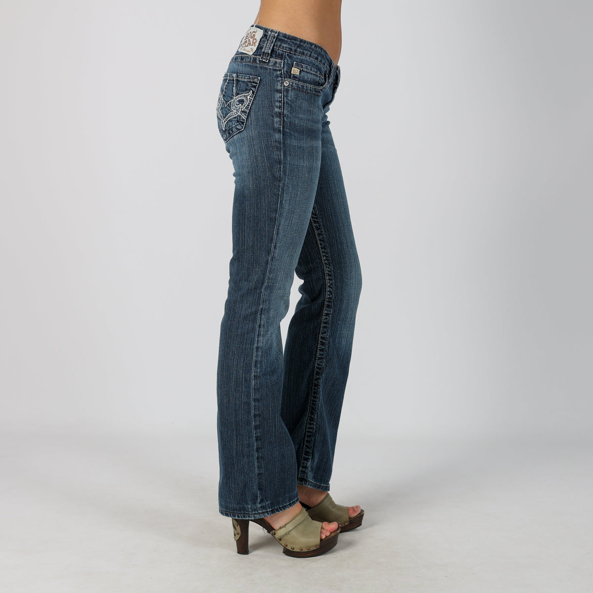 Blue Y2K Bootcut Jeans (XS)
