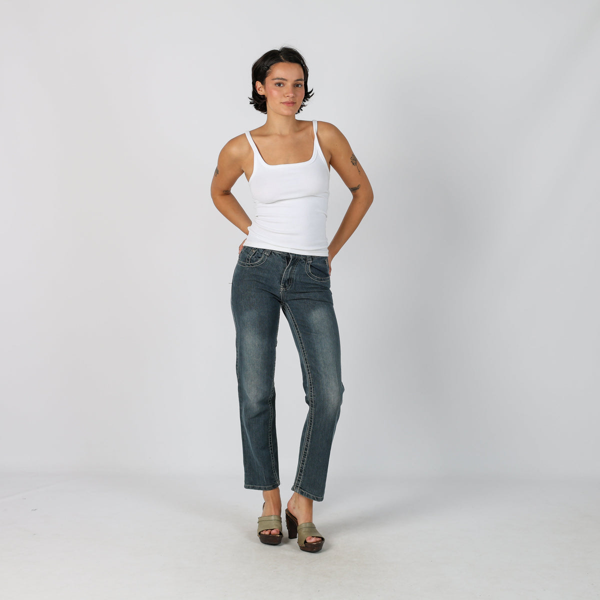 Blue Y2K Bootcut Jeans (XS)