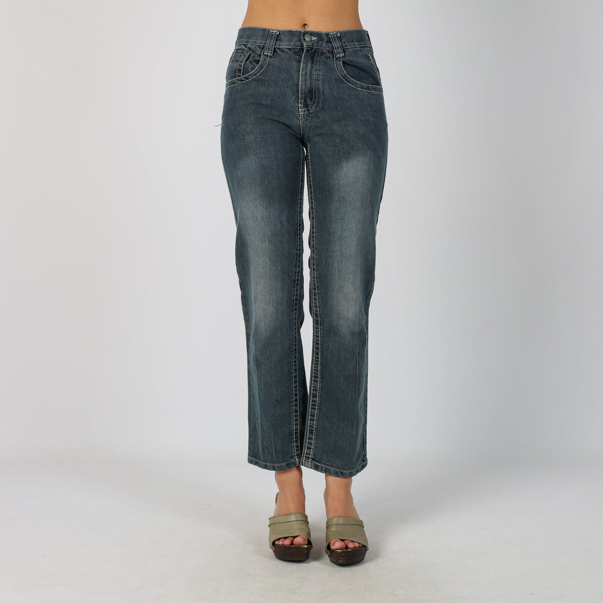 Blue Y2K Bootcut Jeans (XS)