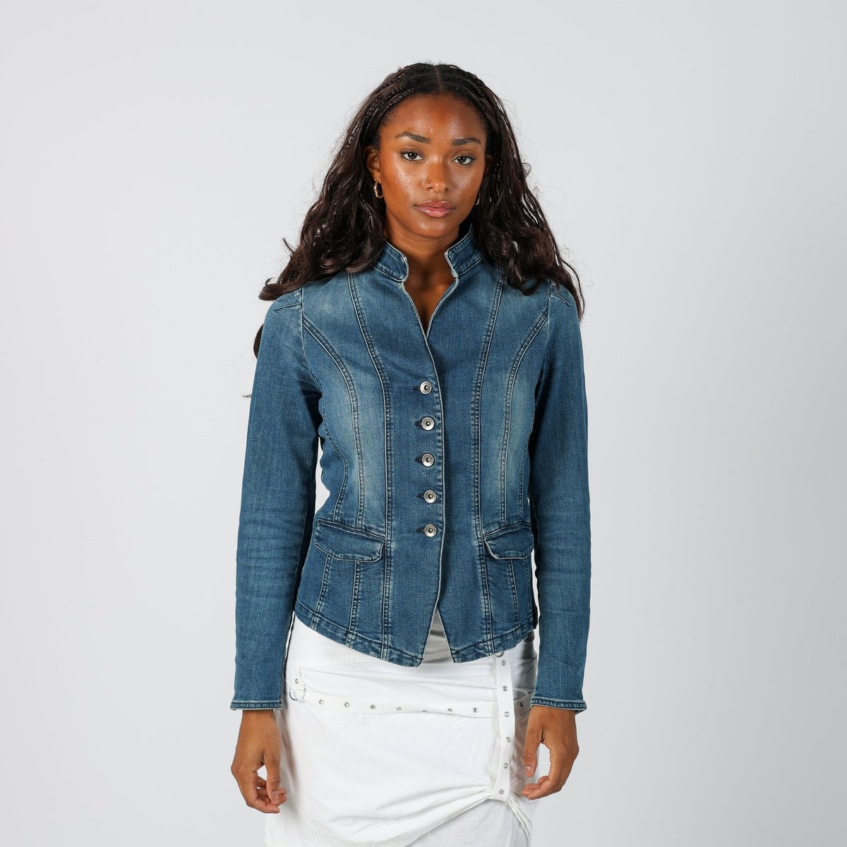 Blue Y2K Denim Jacket (S)