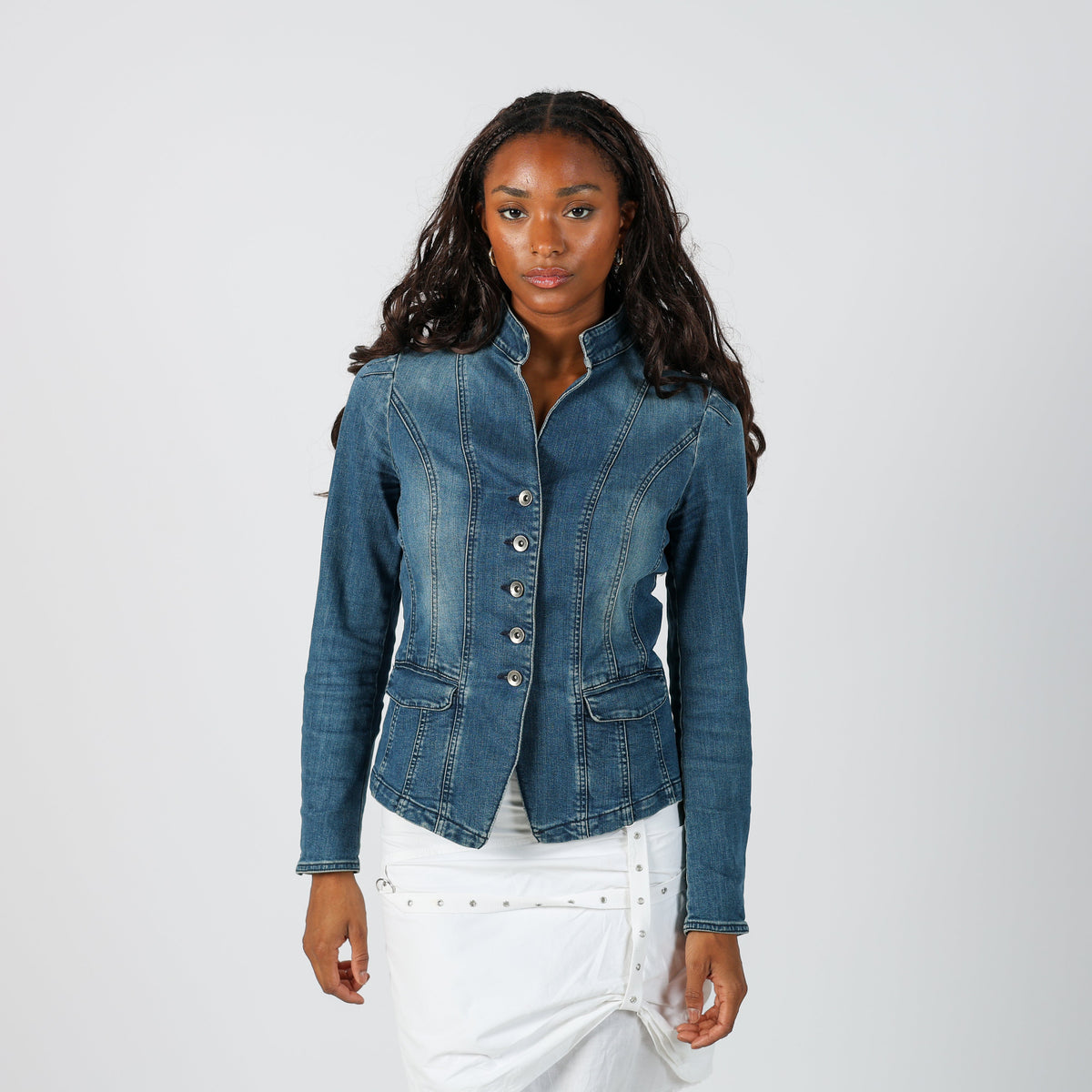 Blue Y2K Denim Jacket (S)