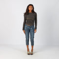Blue Y2K 3/4 Jeans (S)