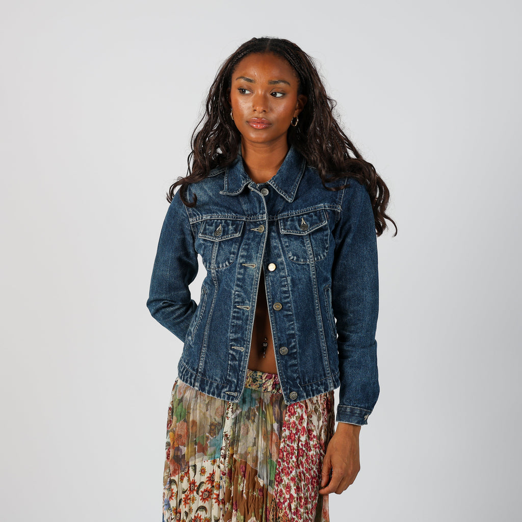 Blue Y2K Denim Jacket (S)
