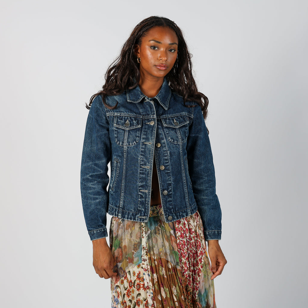 Blue Y2K Denim Jacket (S)