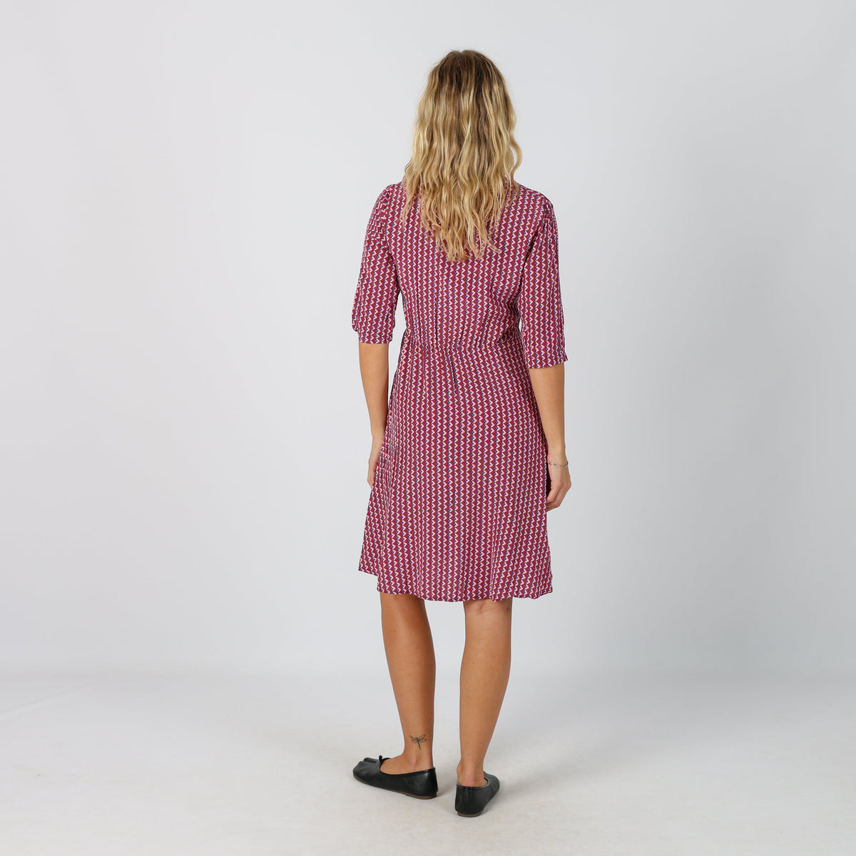 Pink Y2K Woven Midi Dress (S)