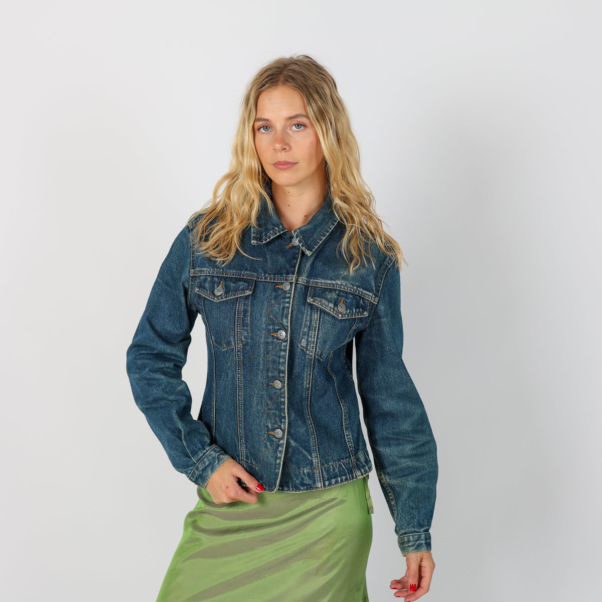 Blue Y2K Denim Jacket (S)