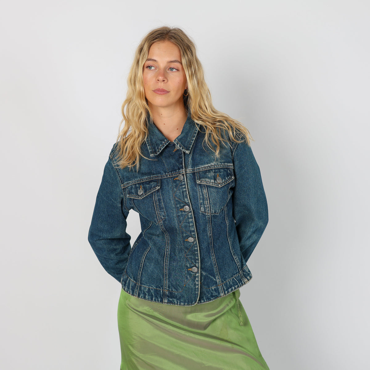Blue Y2K Denim Jacket (S)