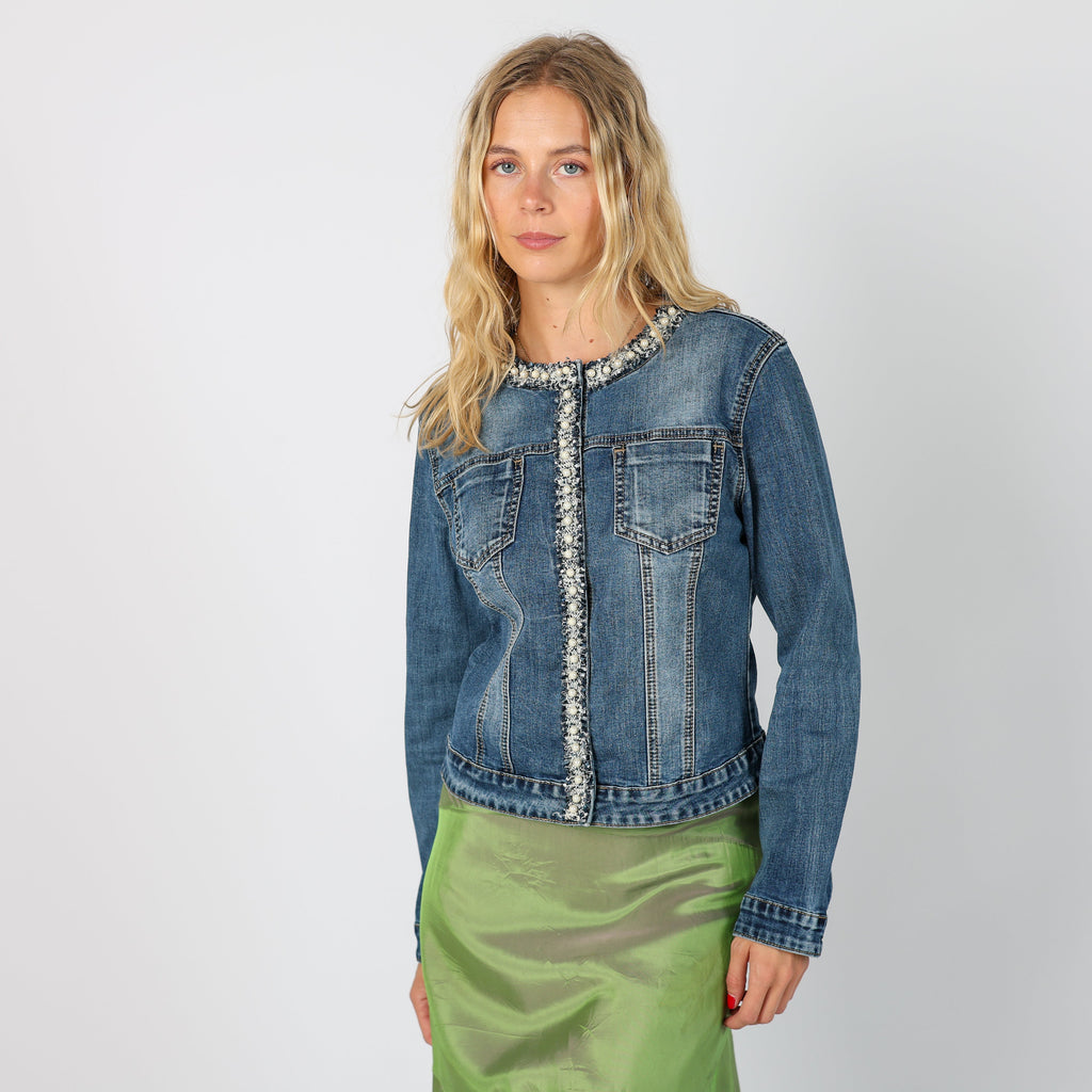 Blue Y2K Denim Jacket (S)