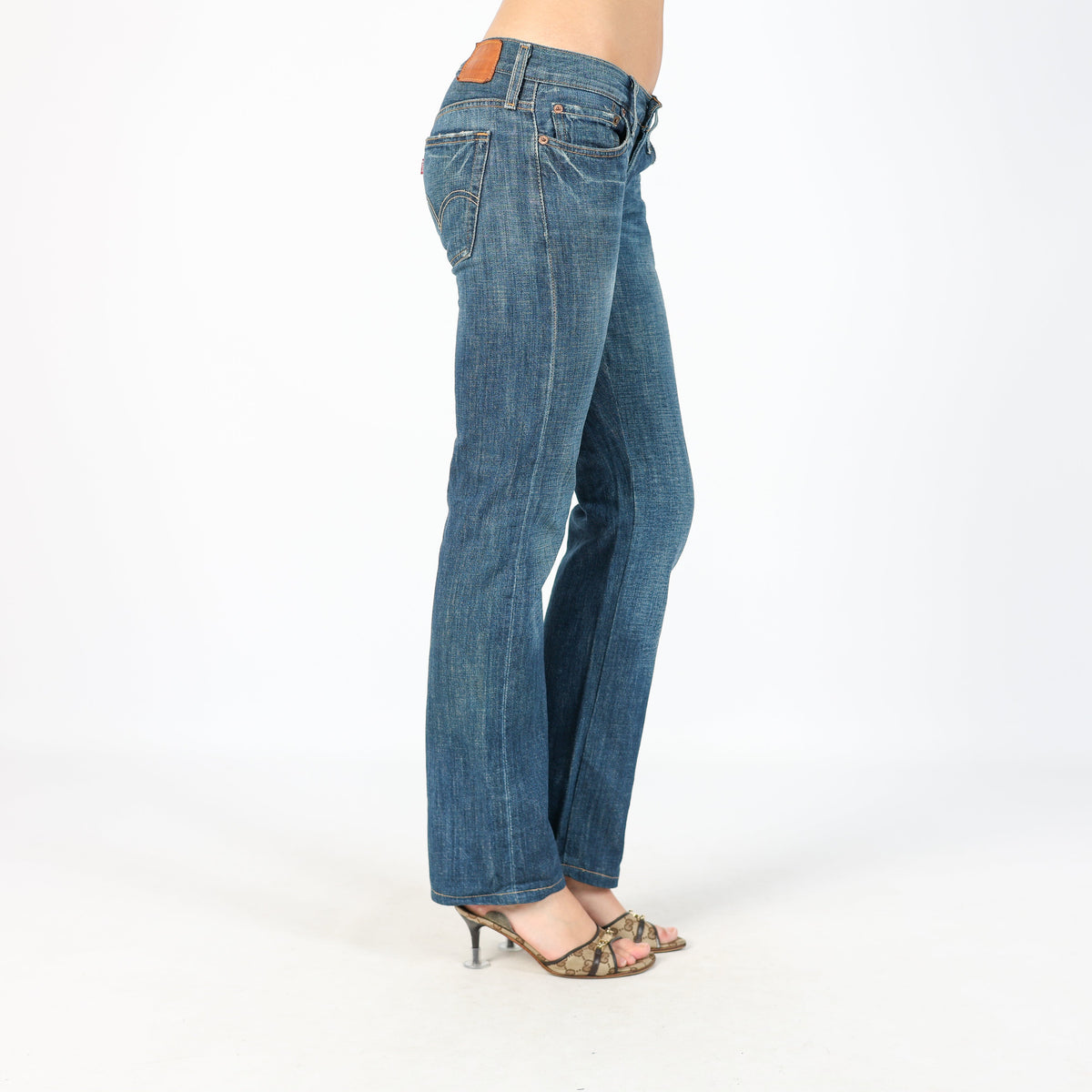 Blue Y2K Levi's Bootcut Jeans (M)