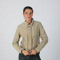 Beige Y2K Conbipel Suede Jacket (S)