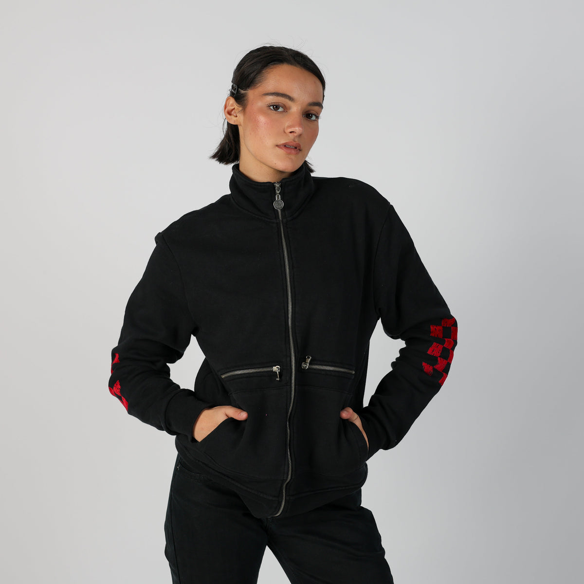 Black Y2K Casual Jacket (S)
