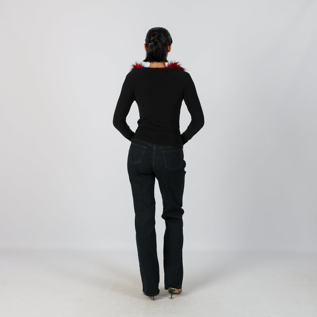 Blue Y2K Bootcut Jeans (XS)