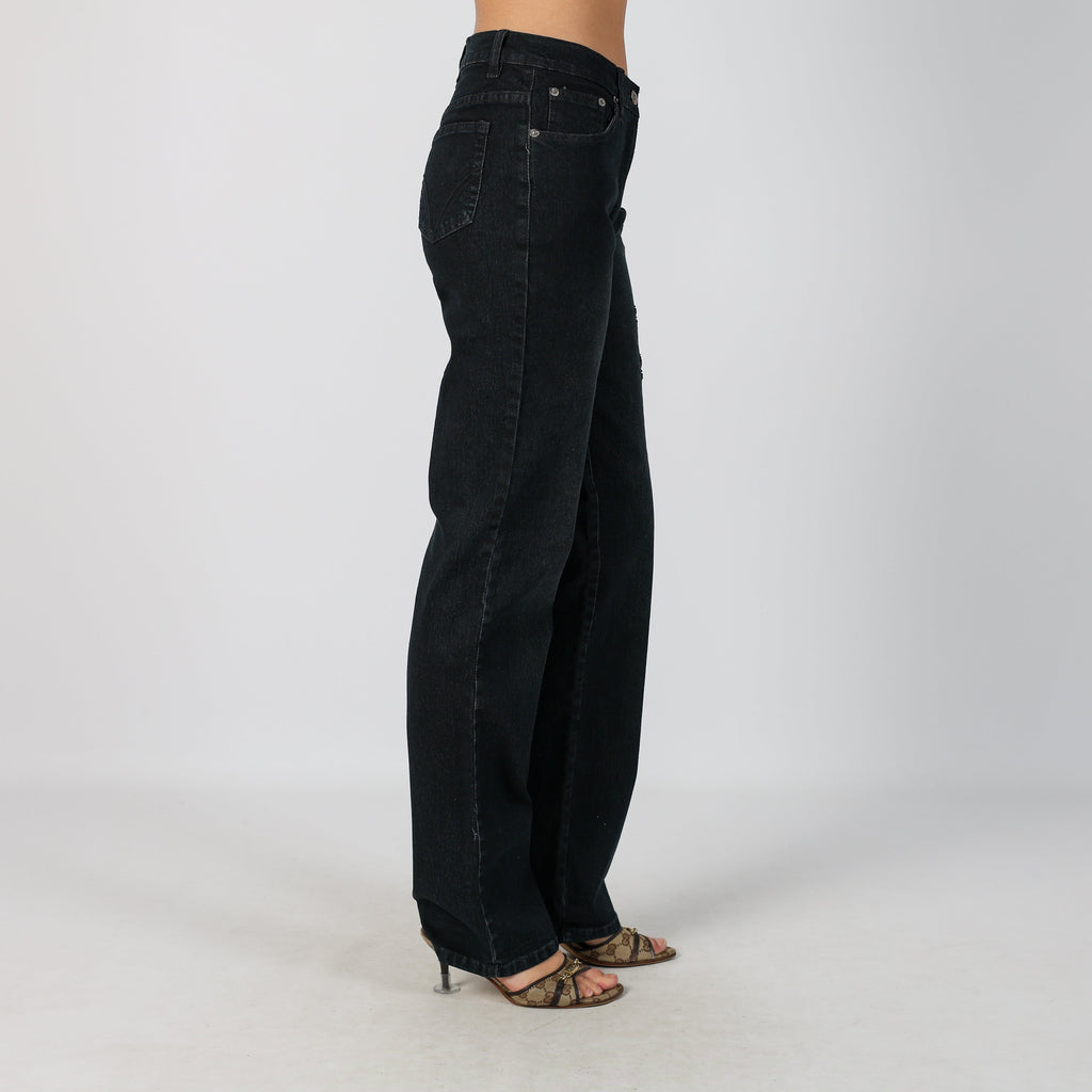 Blue Y2K Bootcut Jeans (XS)