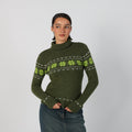 Dark Green Y2K Valentina's Knitted Jumper (S)