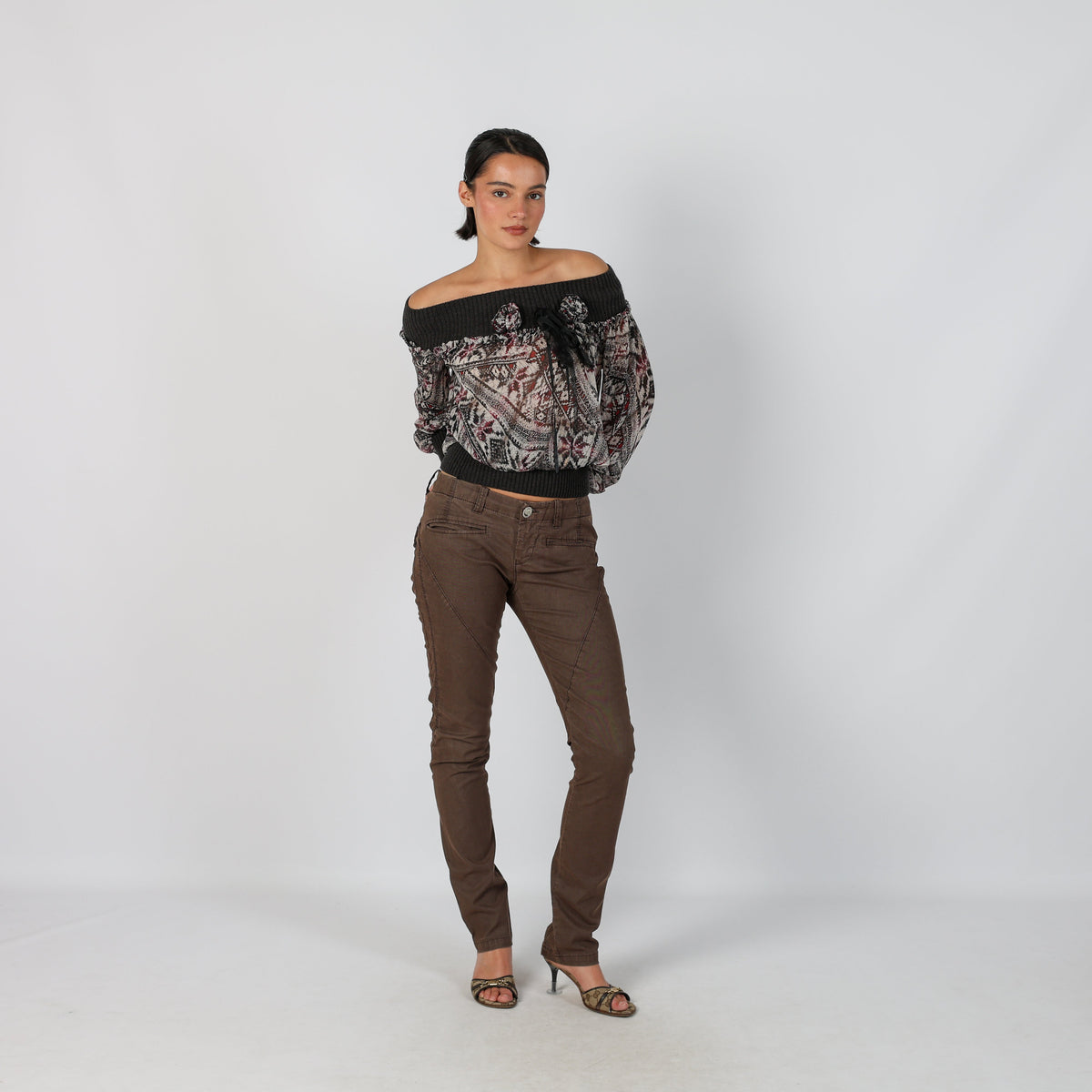 Brown Y2K Murphy&Nye Skinny Jeans (S)