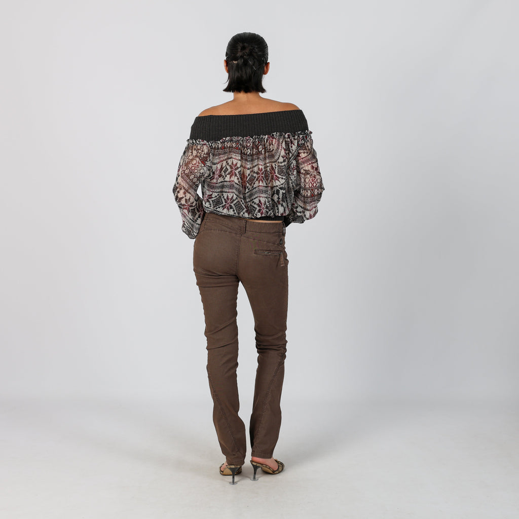 Brown Y2K Murphy&Nye Skinny Jeans (S)
