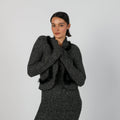 Charcoal Grey Y2K Cardigan (S)