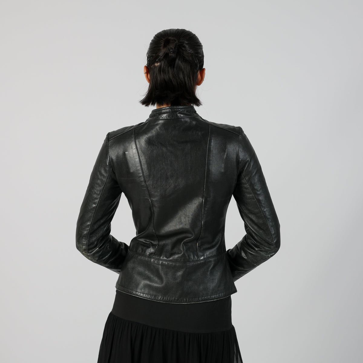 Black Y2K Bata and more Leather Jacket (S)