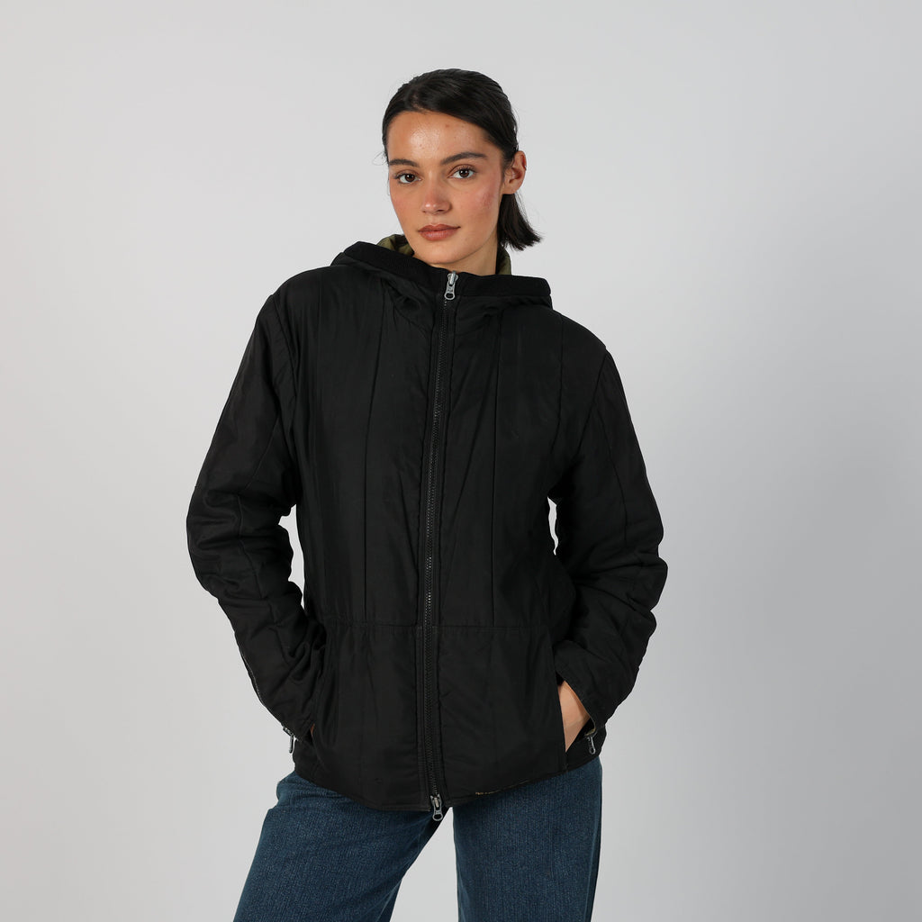 Black Y2K Miss Sixty Puffer Jacket (L)
