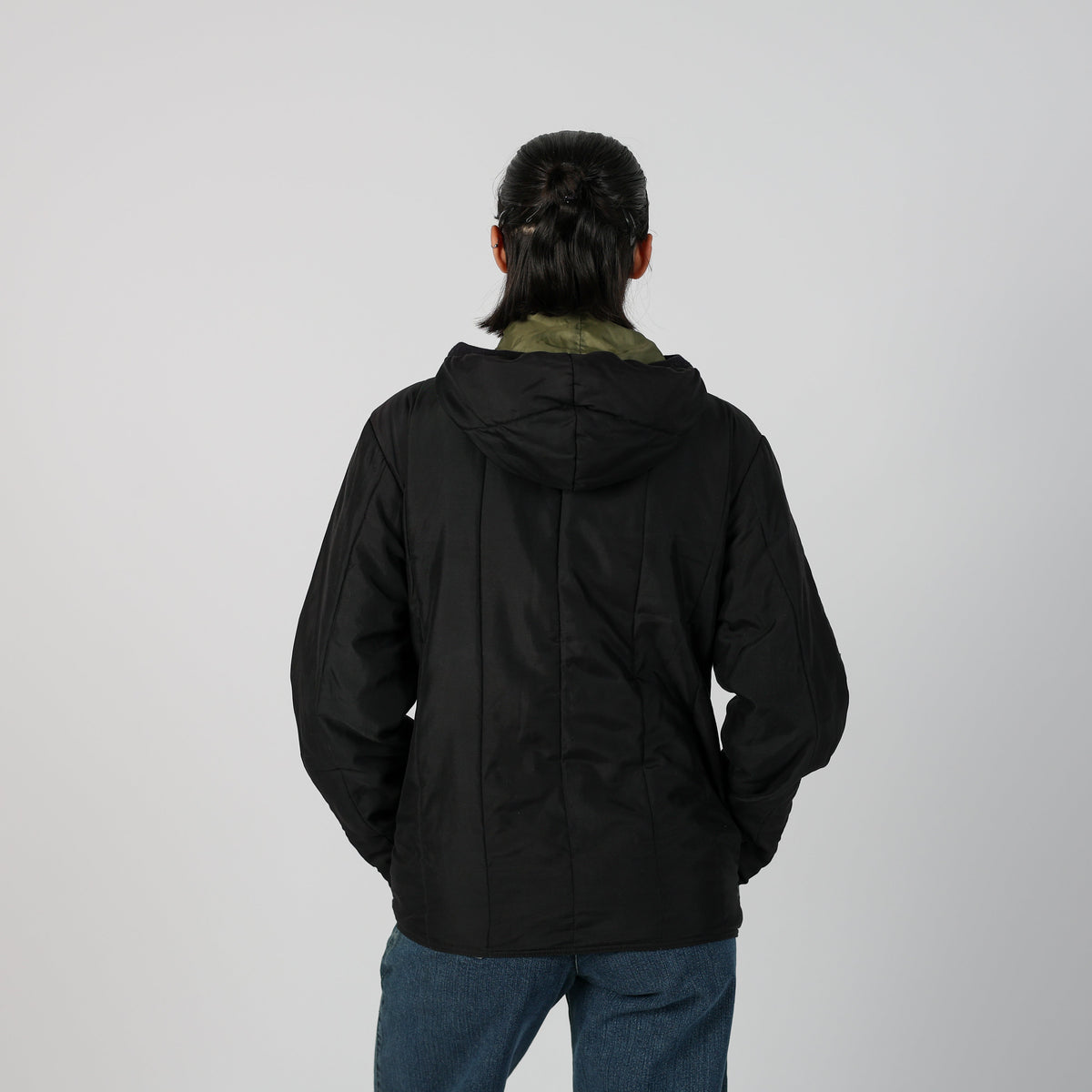 Black Y2K Miss Sixty Puffer Jacket (L)