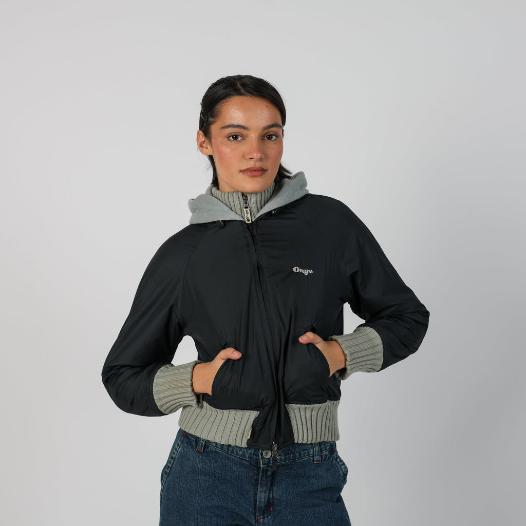 Black Y2K Onyx Track Jacket (S)