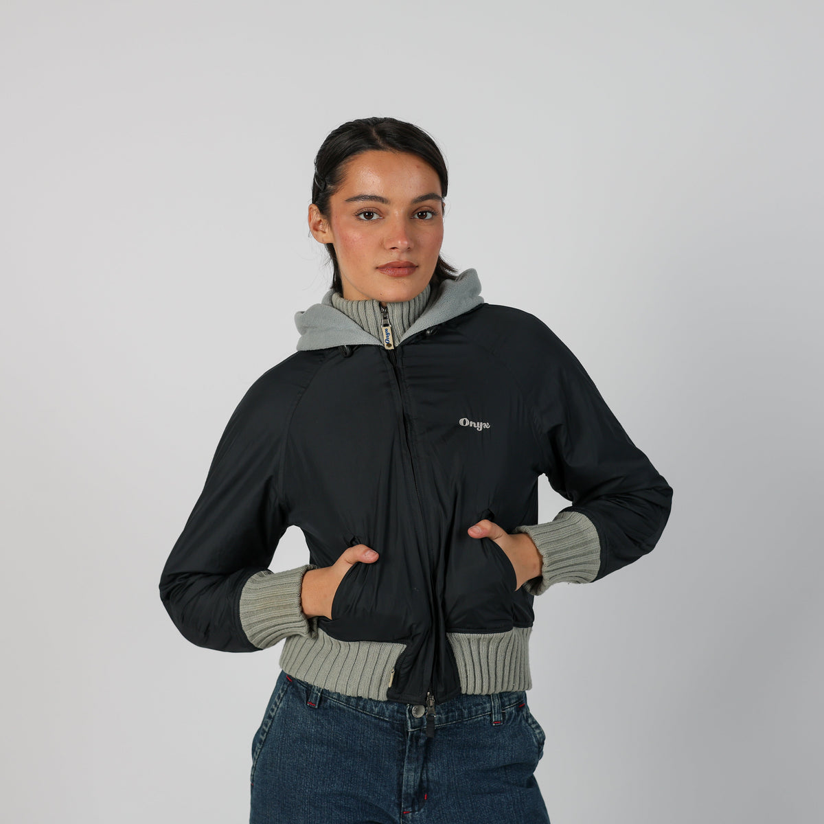 Black Y2K Onyx Track Jacket (S)
