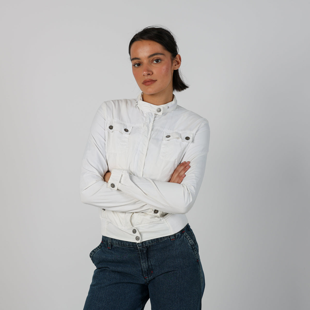 White Y2K PHARD Light jacket (S)
