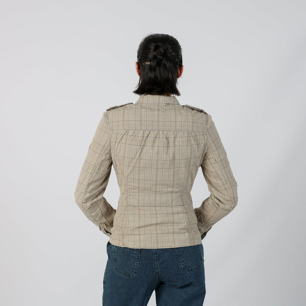 Beige Y2K Street One Casual Jacket (S)