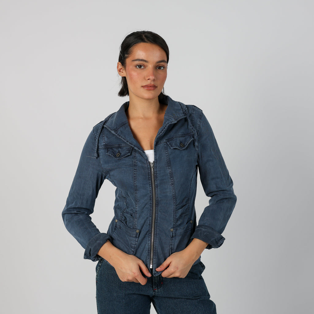 Blue Y2K Denim Jacket (S)