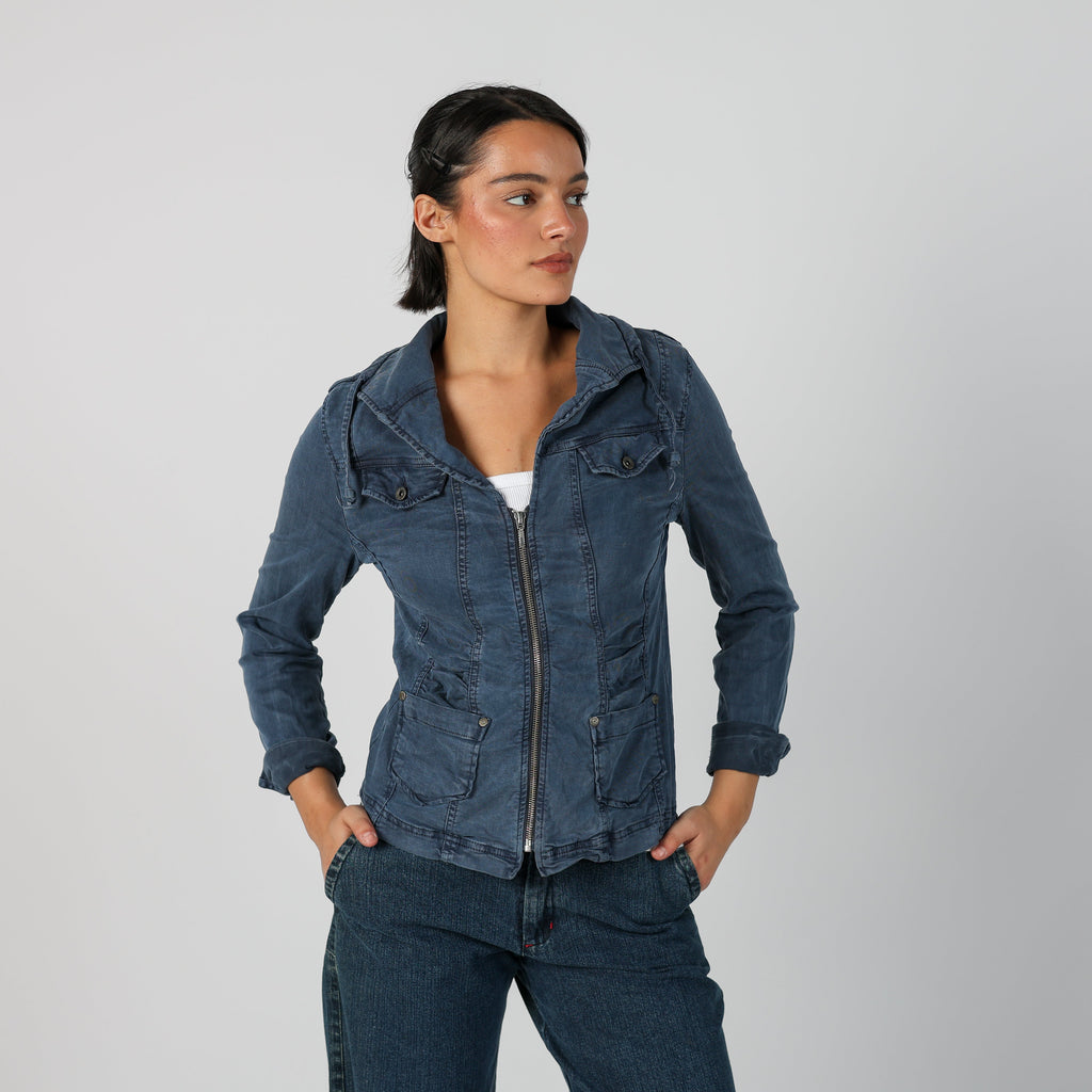 Blue Y2K Denim Jacket (S)