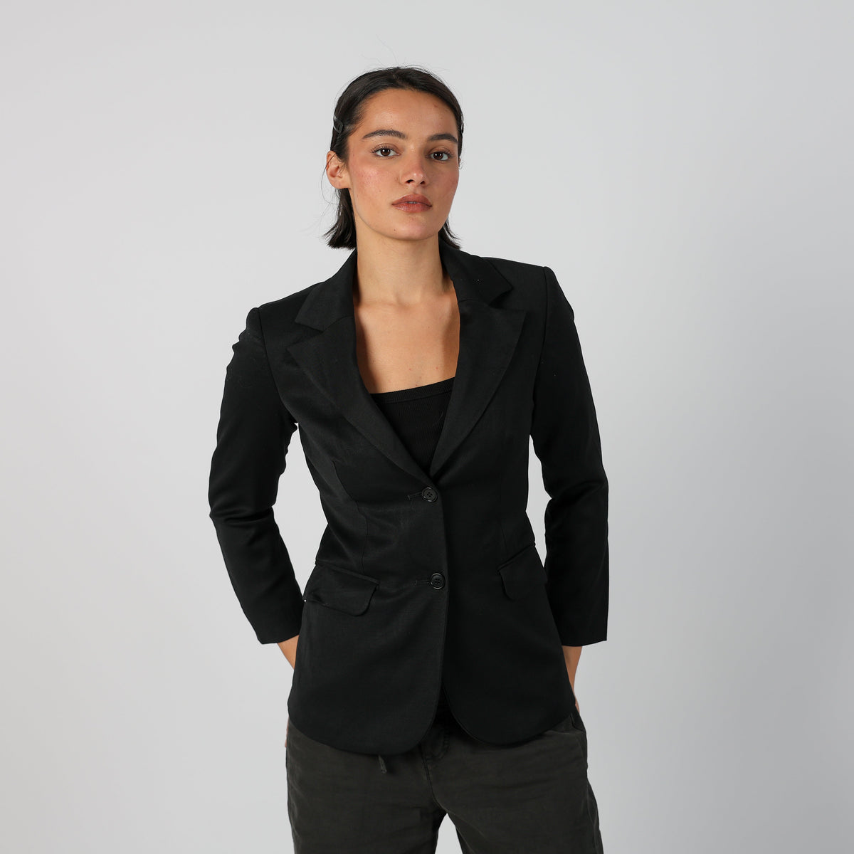 Black Y2K Sisley Blazer (S)