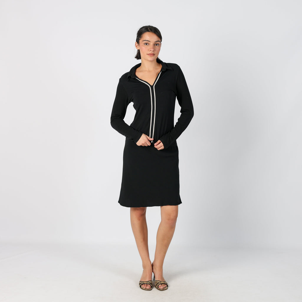 Black Y2K Woven Midi Skirt (S)