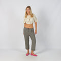 Beige Y2K Capri Trouser (M)
