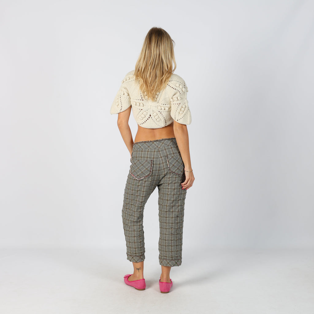 Beige Y2K Capri Trouser (M)