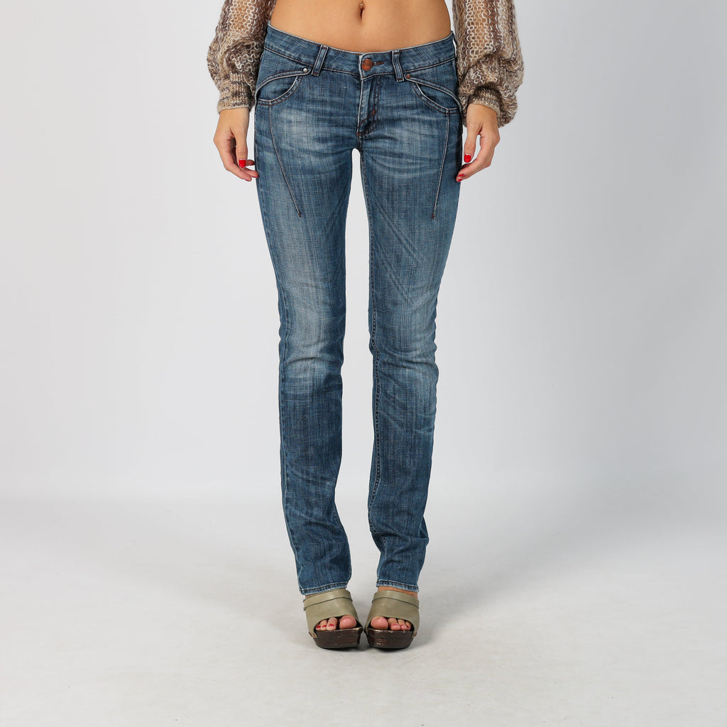 Blue Y2K GAS Skinny Jeans (S)