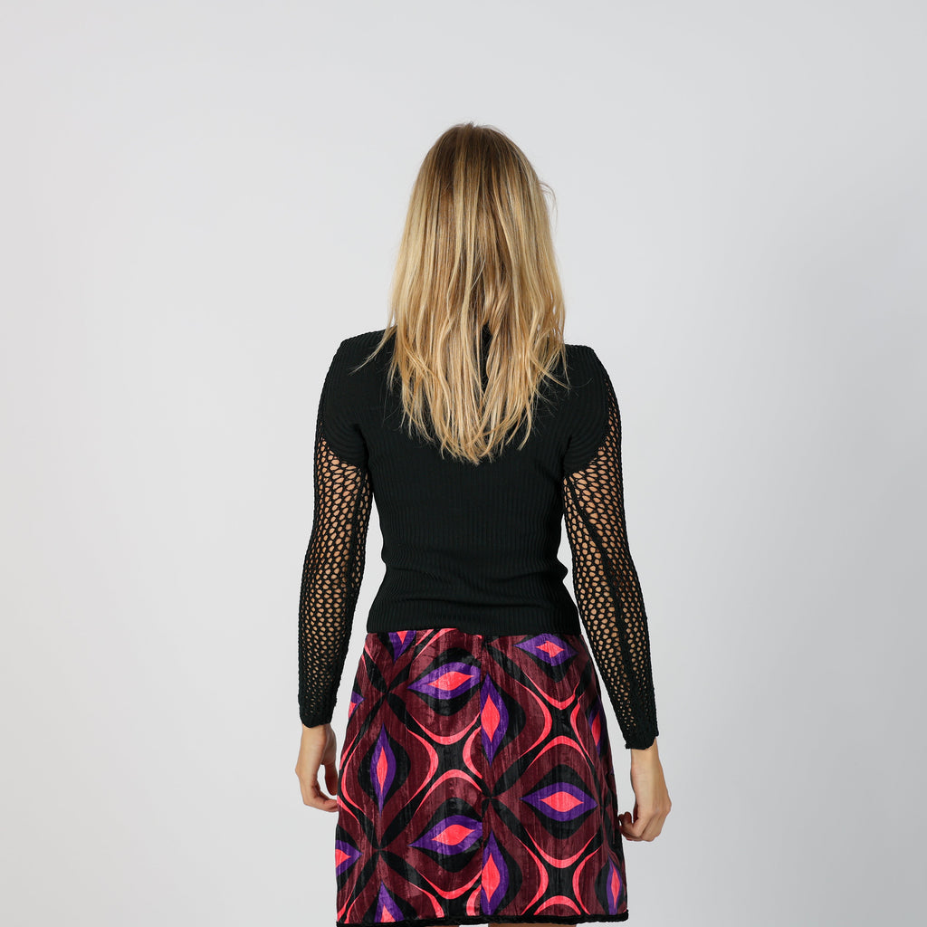 Black Y2K Joyx Long Sleeve Top (S)