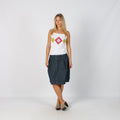 Blue Y2K Miss Sixty Denim Midi Skirt (XS)