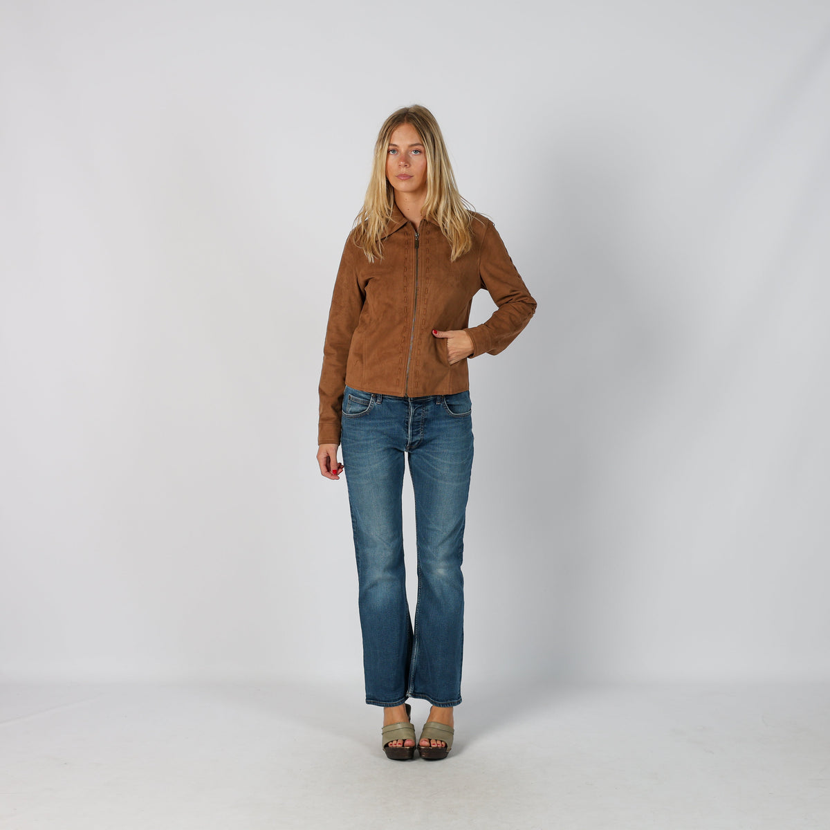 Blue Y2K Lee Straight Jeans (S)