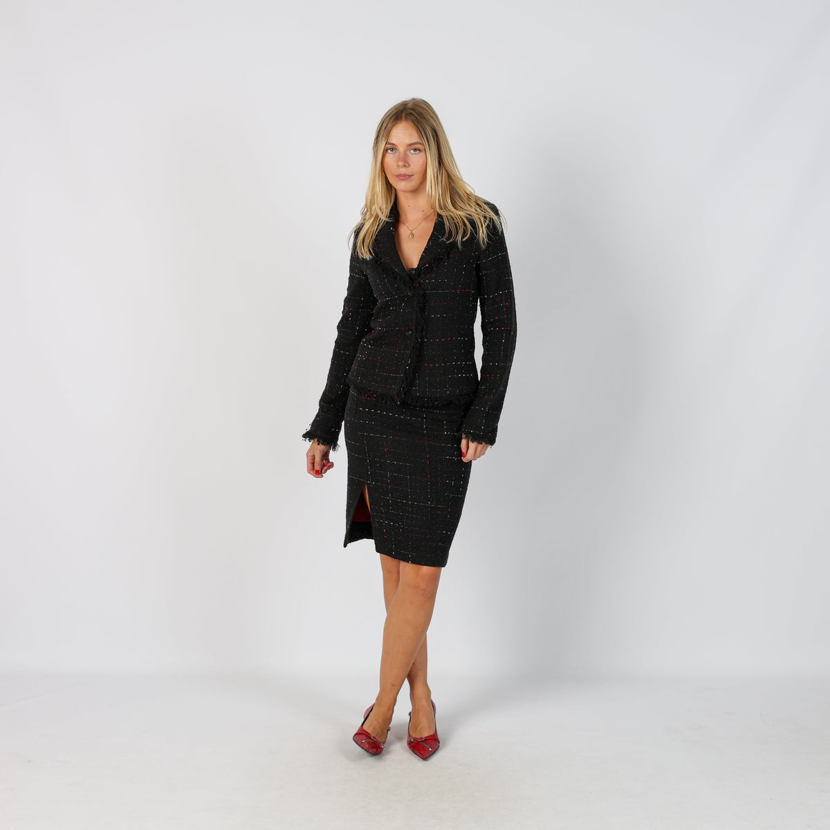 Black Y2K Made in Italy Two Piece (XS)