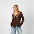 Brown Y2K Made in Italy Knitted Jumper (S)