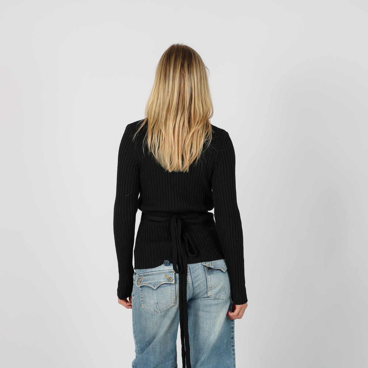 Black Y2K Sisley Cardigan Wrap (S)