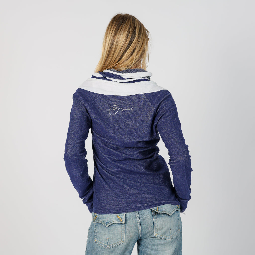 Blue Y2K Desigual Long Sleeve Top (S)