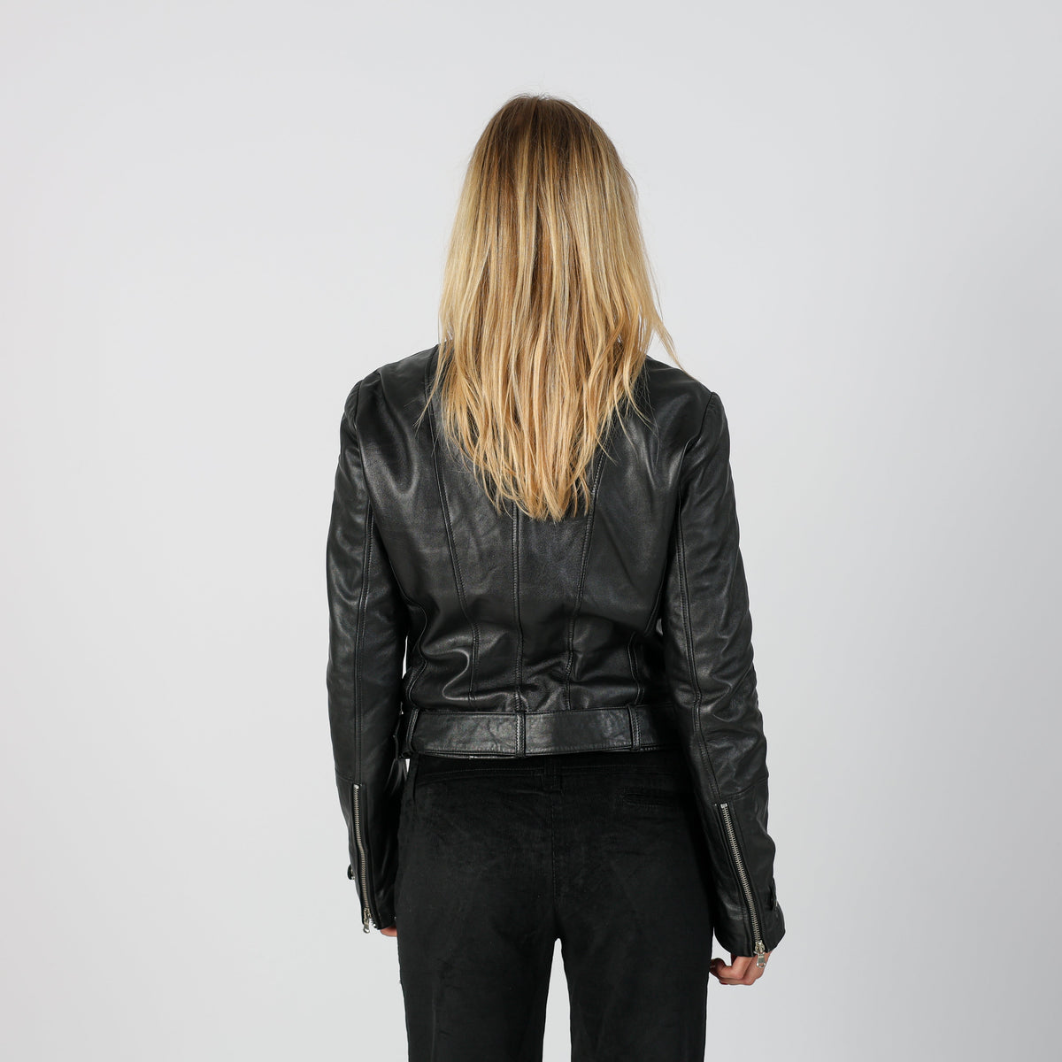 Black Y2K Motivi Leather Jacket (S)