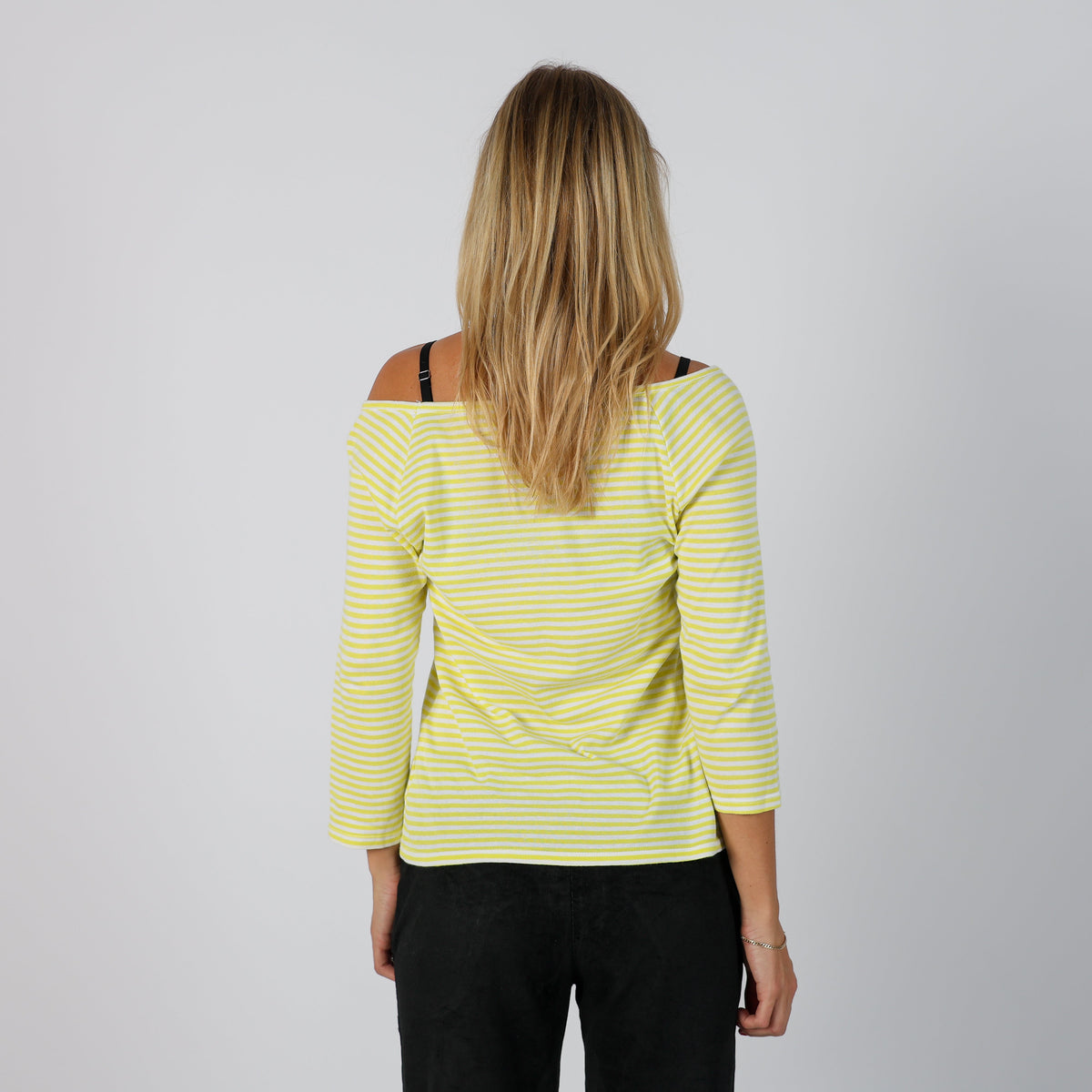 Yellow Y2K United Colors of Benetton Long Sleeve Top (S)