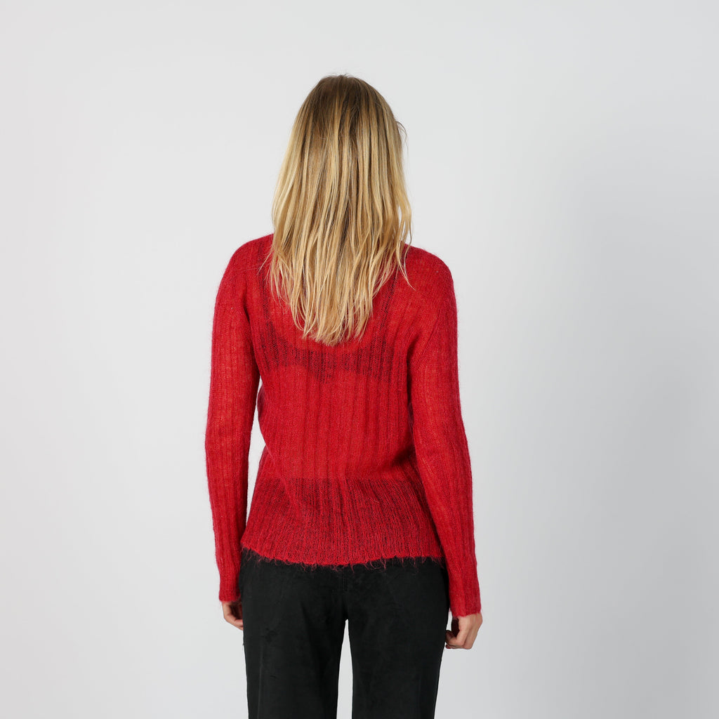 Red Y2K Andrea Pucci Knitted Jumper (S)