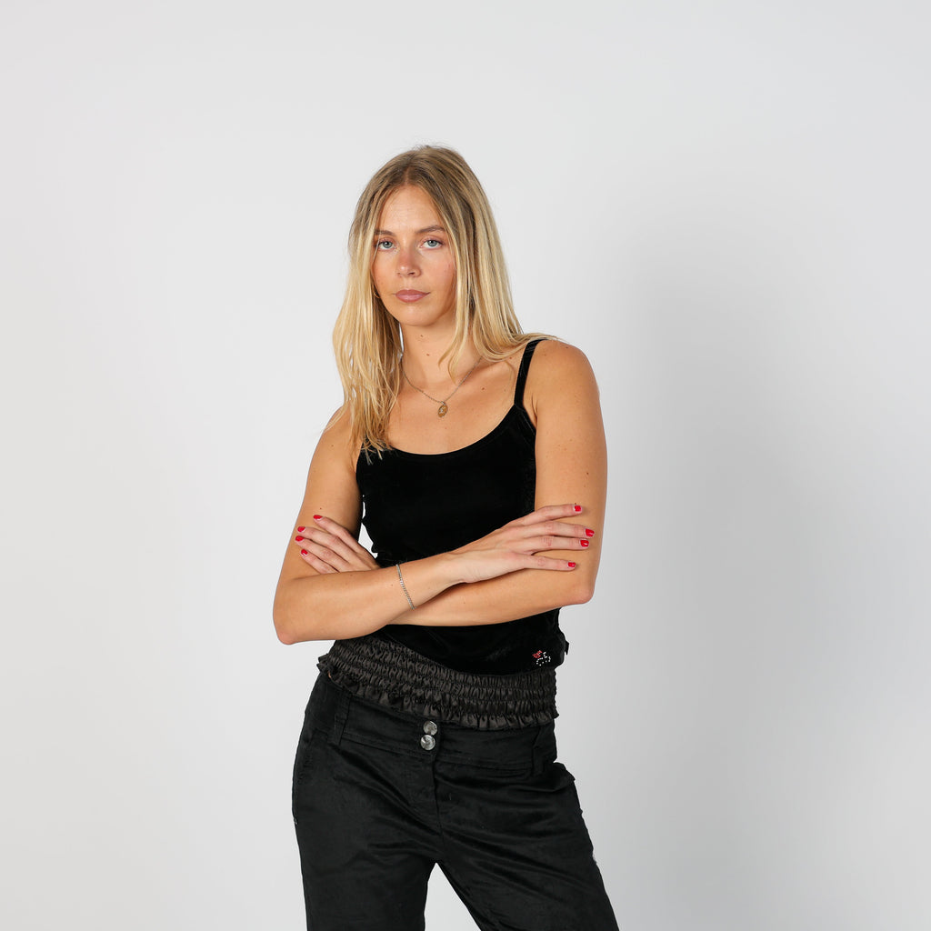 Black Y2K Monella Vagabonda Cami (S)