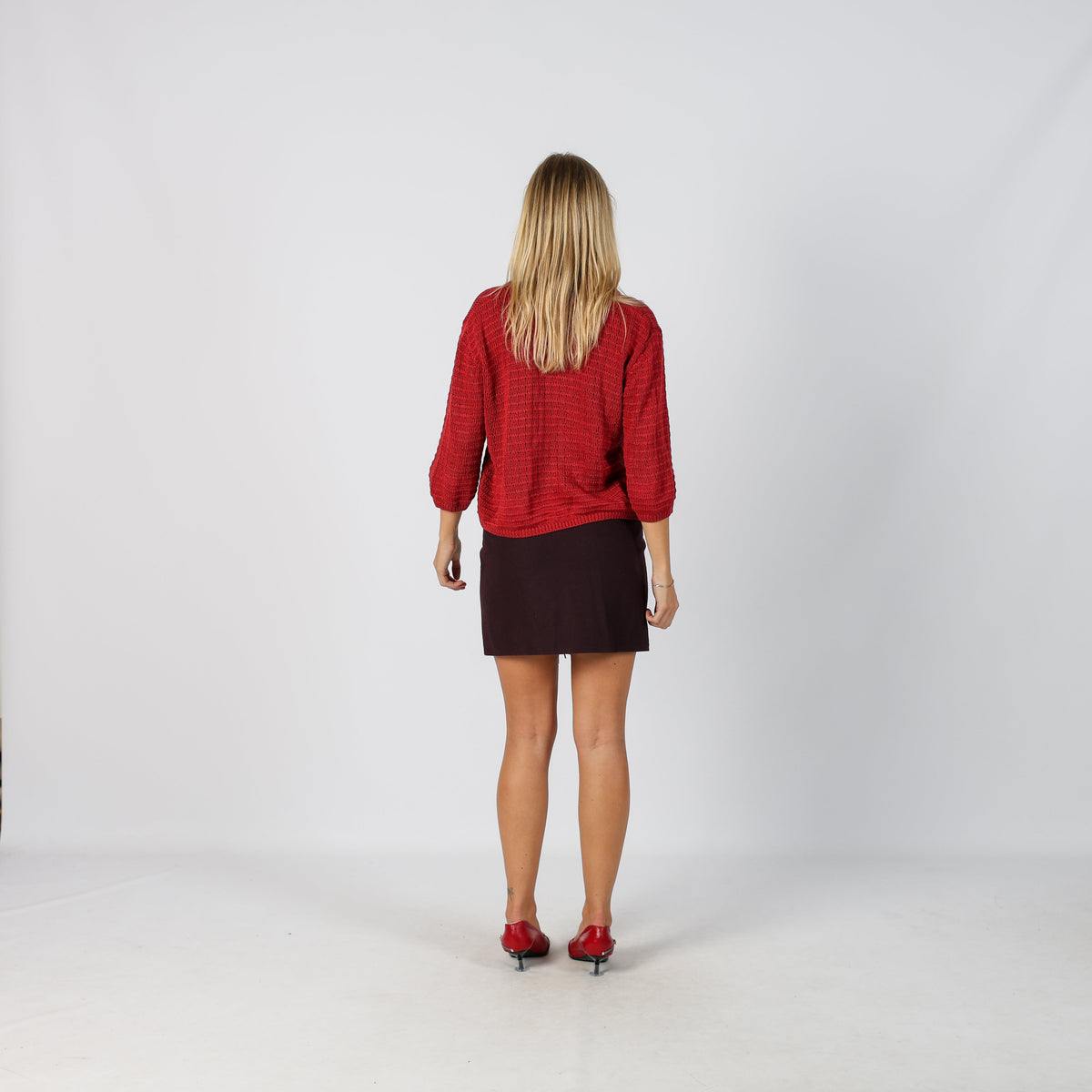 Purple Y2K Made in Italy Woven Mini Skirt (XXS)