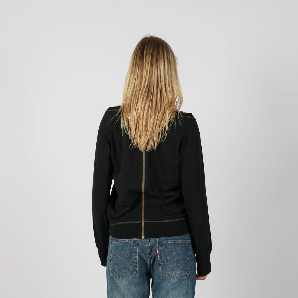 Black Y2K Met Long Sleeve Top (M)